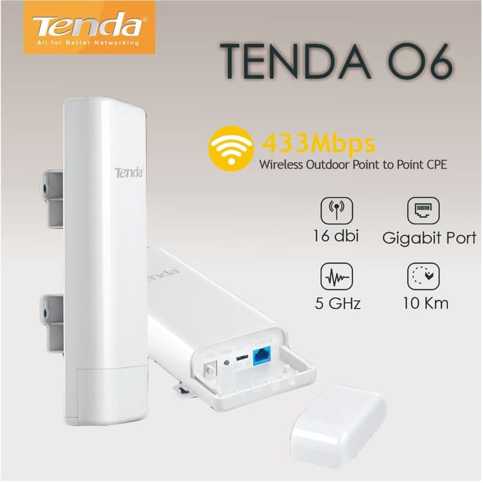 Đại lý phân phối Thiết bị phát wifi ngoài trời Tenda O6 chính hãng